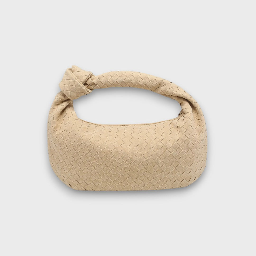 Lunira – Mini-Bag aus Wildleder mit geflochtenem Detail