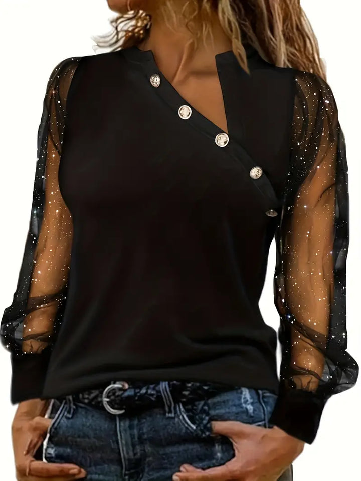 Bella | Moderne elegante One Shoulder Bluse