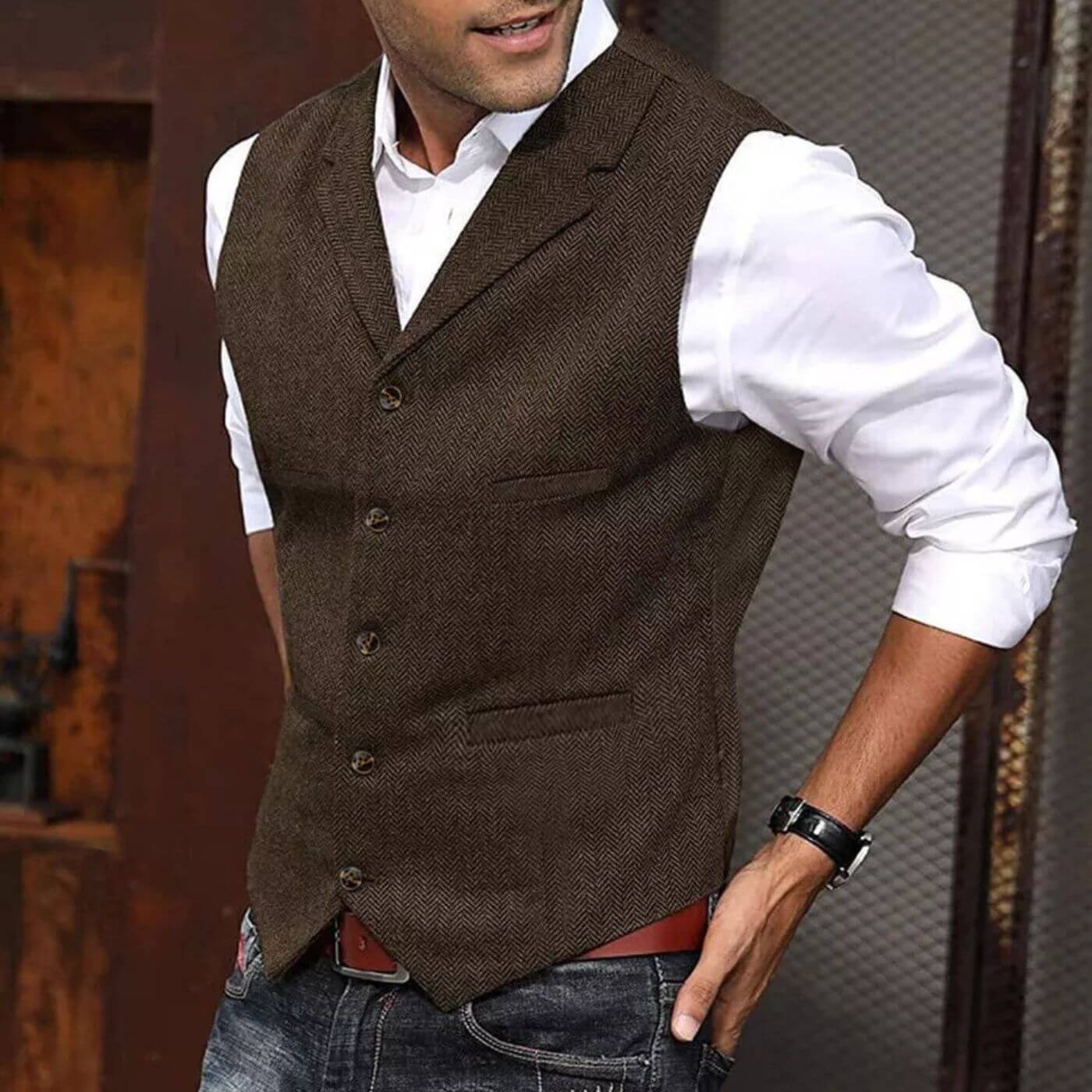 Ben™ - Klassische Weste im Vintage-Stil