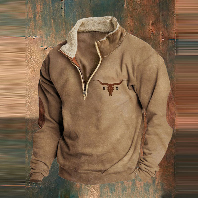 Kelvin | Warmer Herrenpullover mit 1/4 Reißverschluss