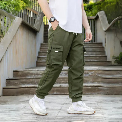 Athanasios - stylische Herren cargohose mit verstellbarem kordelzug