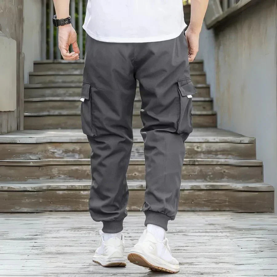 Athanasios - stylische Herren cargohose mit verstellbarem kordelzug