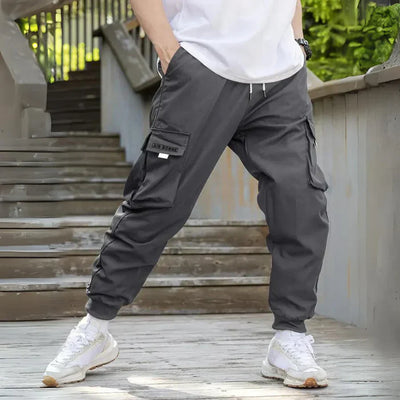Athanasios - stylische Herren cargohose mit verstellbarem kordelzug