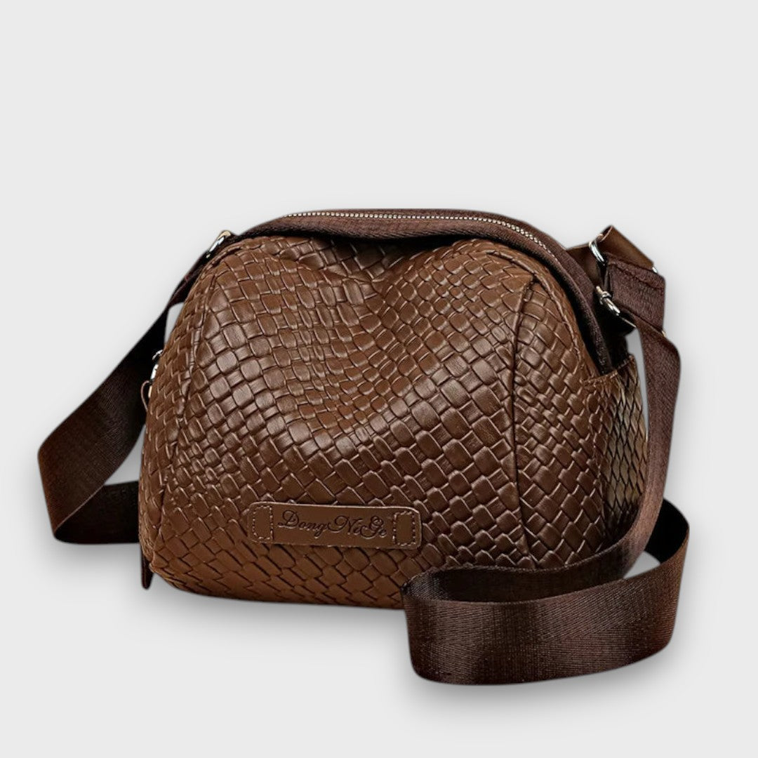 Bronelle – Geflochtene Crossbody-Tasche in Muschelform