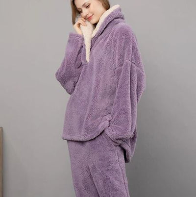 Colleen – flauschiges fleece-pyjama-set für die nacht
