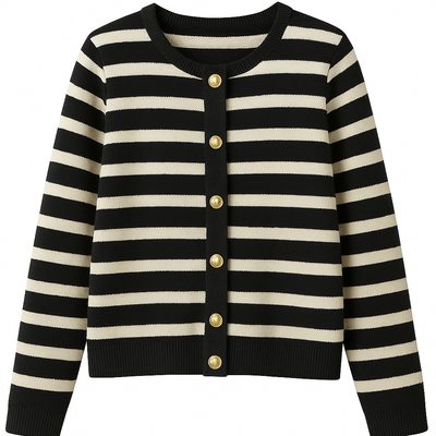 Viala – Gestreifte Cardigan mit Knöpfen