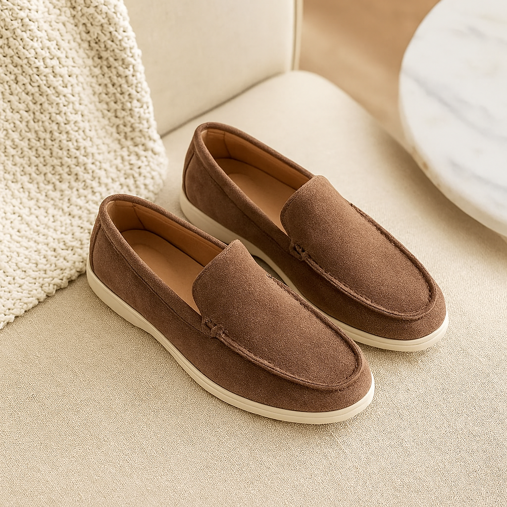 Bruno Classic Wildleder-Loafer – Handgefertigte Herren-Slipper