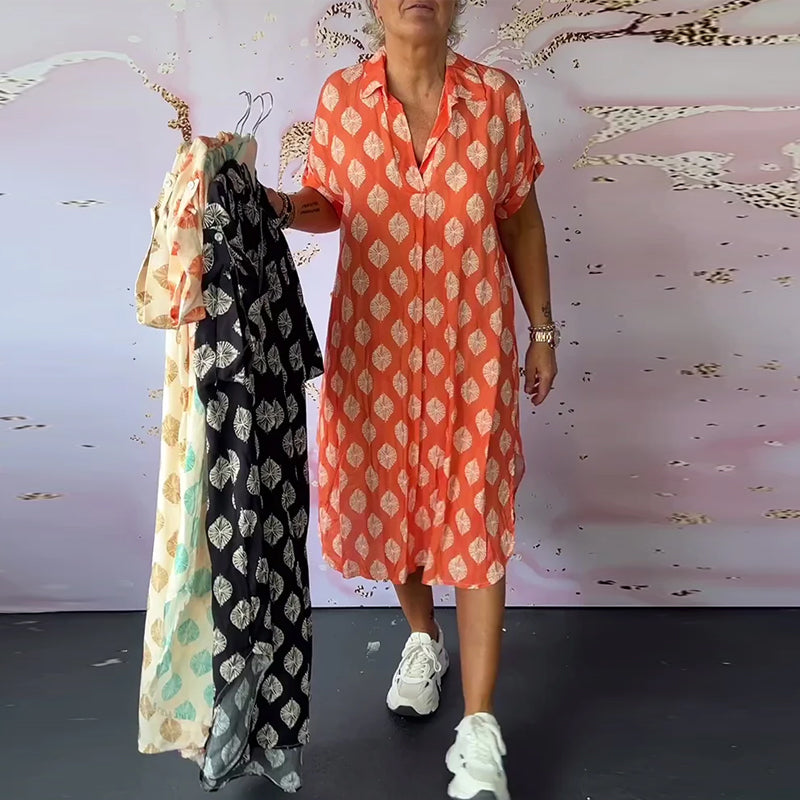 Stilvolle Kleid mit V-Ausschnitt