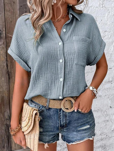 De Viva | Klassische Hemdbluse mit Stil