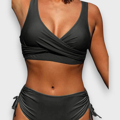 Salvina – Bikini mit Wickel-Top und High-Waist