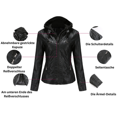 Ingrid | Stylische Lederjacke mit moderner Passform