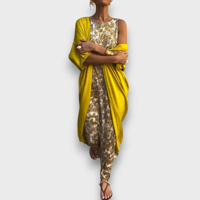 Isadora – Maxikleid mit Cardigan