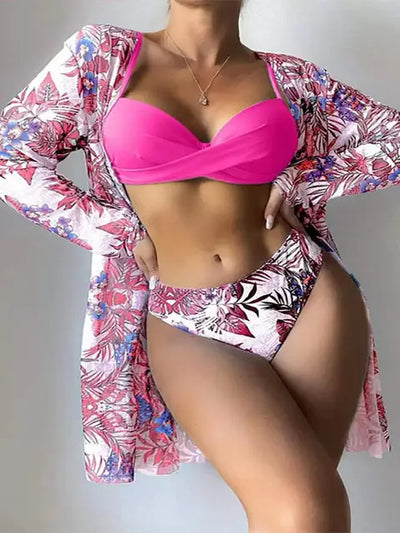 Winnie® | Stylischer bedruckter Badeanzug mit Überwurf