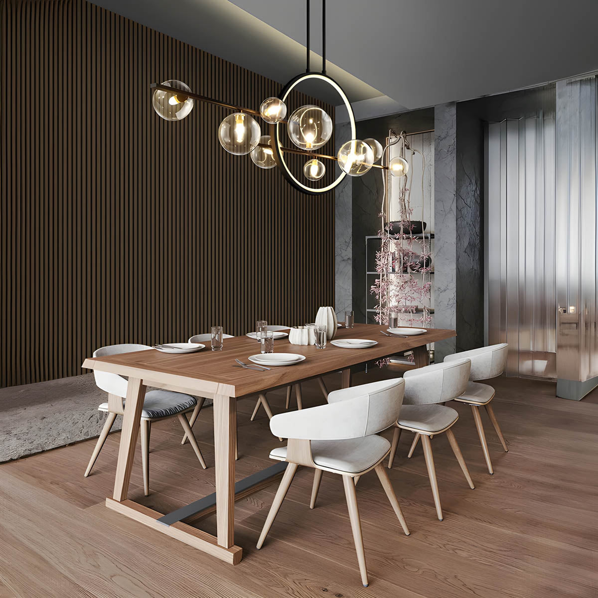 ELARA | Glaskugel-Kronleuchter