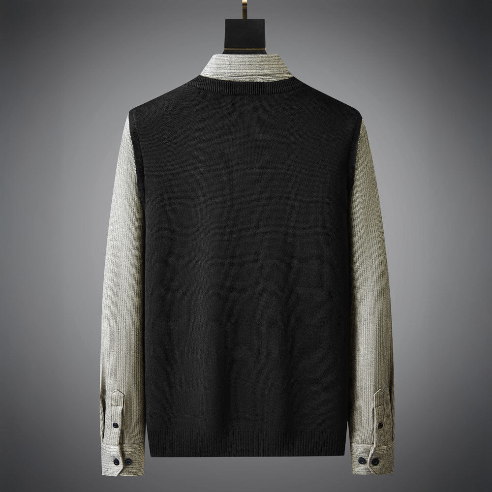 Edgar | Zweifarbiges Hemd aus hochwertiger Wolle