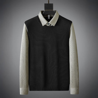 Edgar | Zweifarbiges Hemd aus hochwertiger Wolle