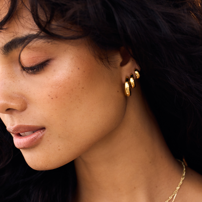 Rue Hoops | Gold
