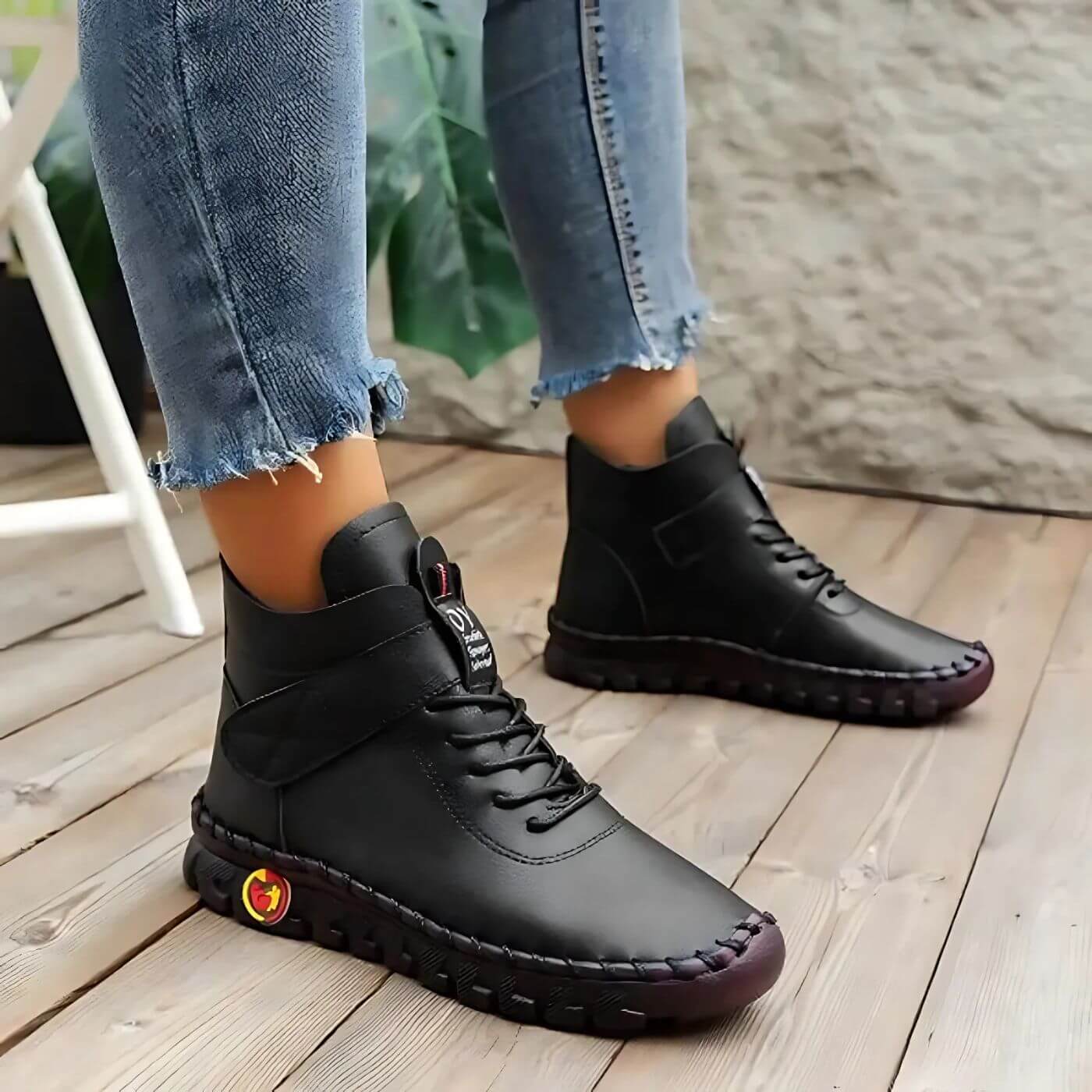 Elsa™ - Fleecegefütterte Orthopädische Lederstiefel