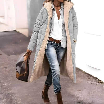 Emily™ - Langer Wende-Mantel mit Fleecefutter