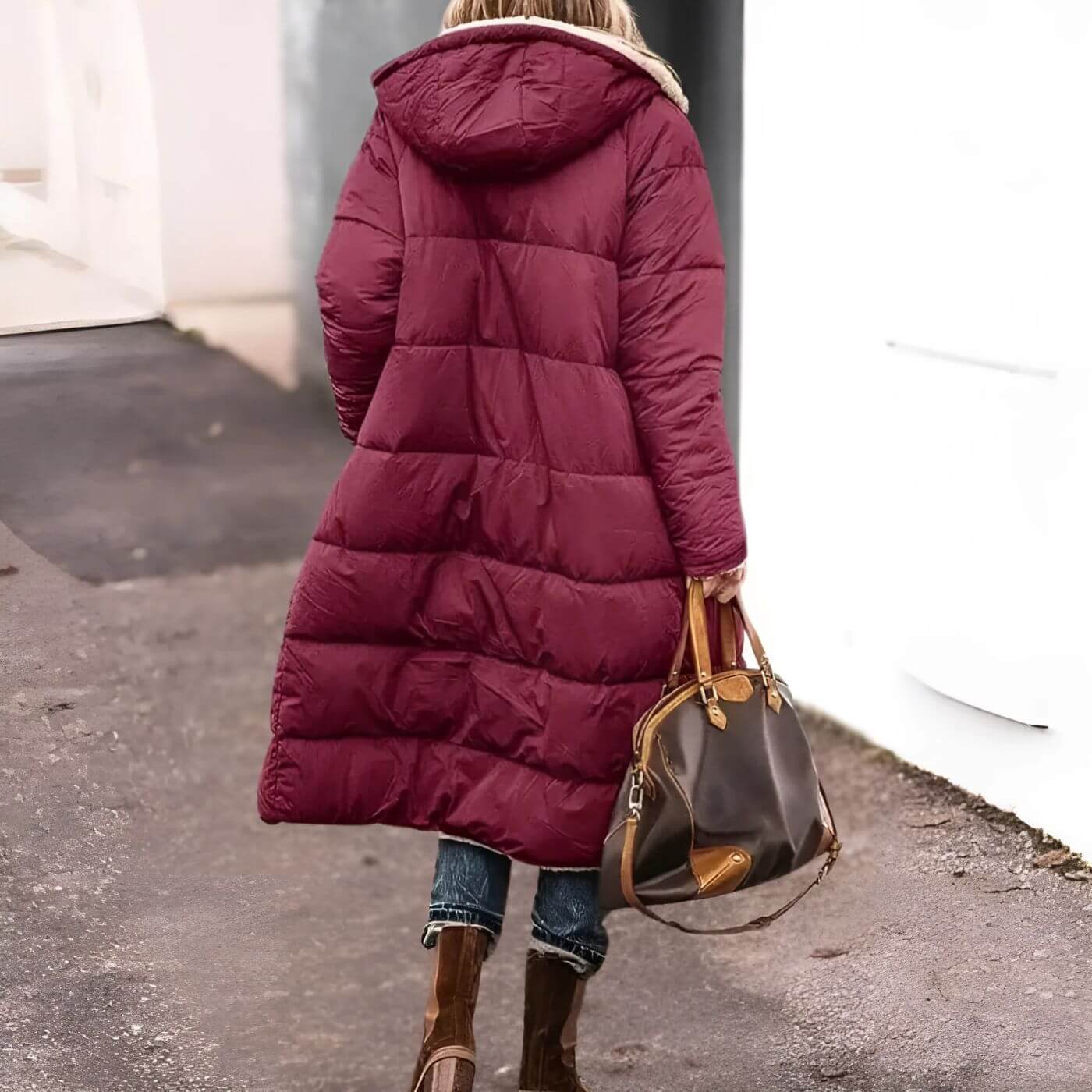 Emily™ - Langer Wende-Mantel mit Fleecefutter