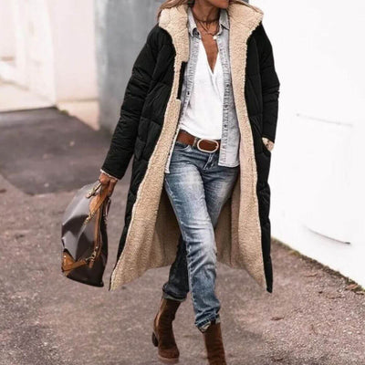 Emily™ - Langer Wende-Mantel mit Fleecefutter