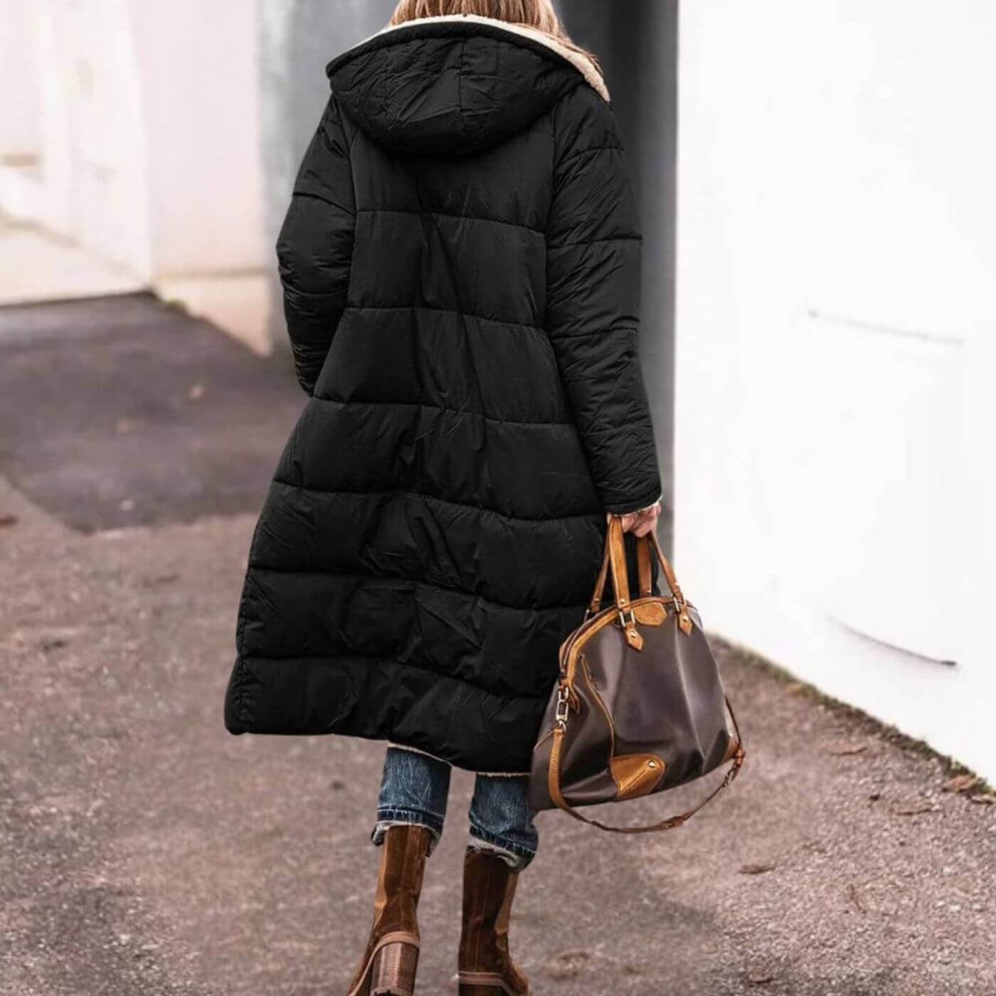 Emily™ - Langer Wende-Mantel mit Fleecefutter