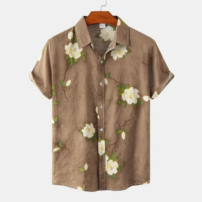 Italienische Blüte | Elegantes Button-Up Hemd für Sie
