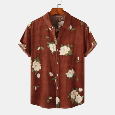Italienische Blüte | Elegantes Button-Up Hemd für Sie