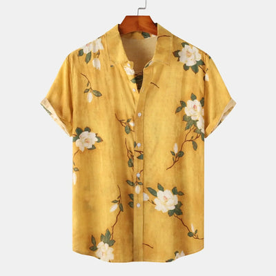 Italienische Blüte | Elegantes Button-Up Hemd für Sie