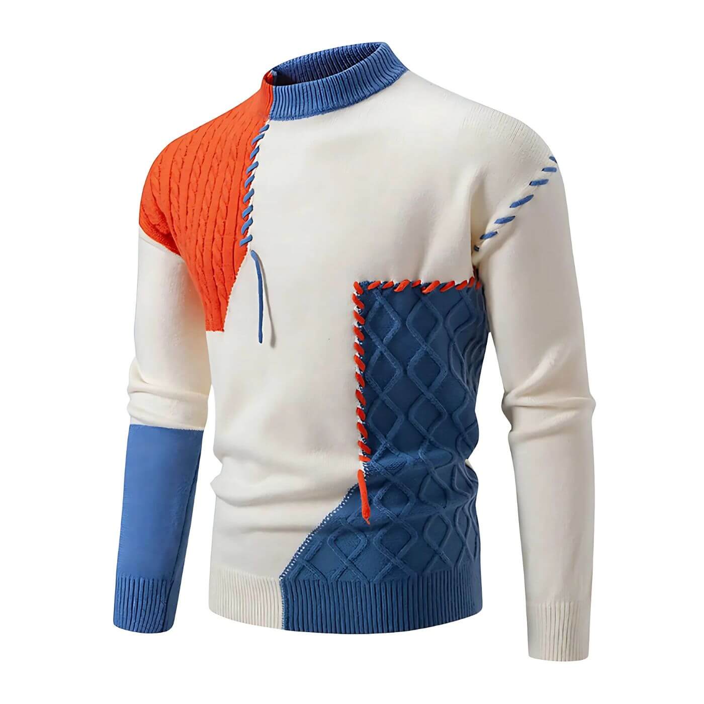 George™ - Bequemer Patchwork-Pullover