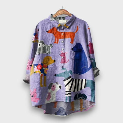 Lunora – Bluse mit verspieltem Animal Print