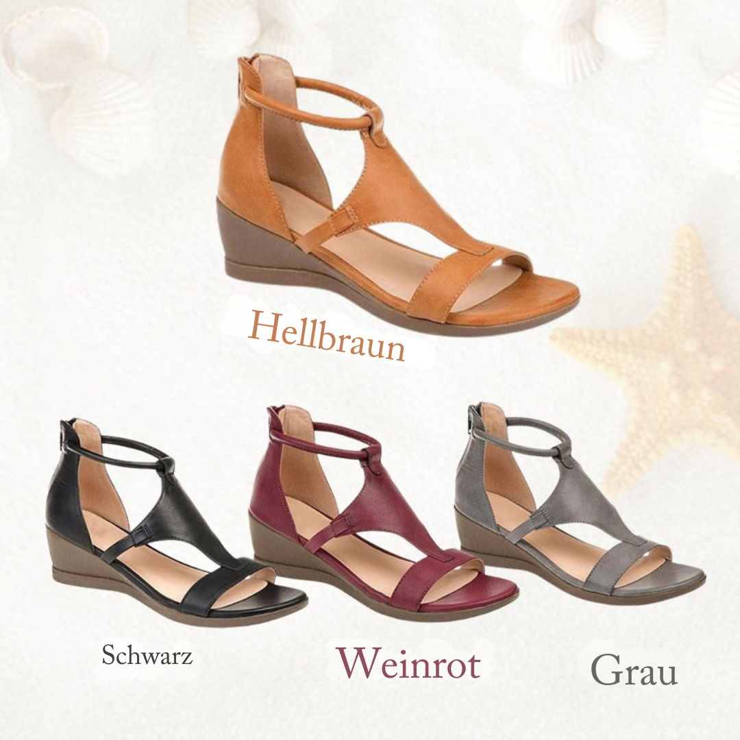 Anne™ Orthopädische Leder-Absatzsandalen