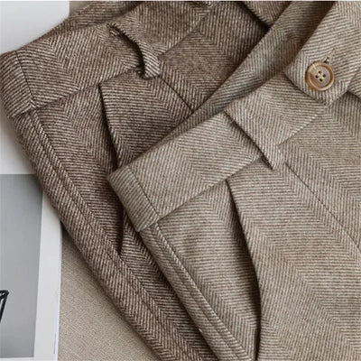 Victoria® | Formelle Tweedhose mit hoher Taille