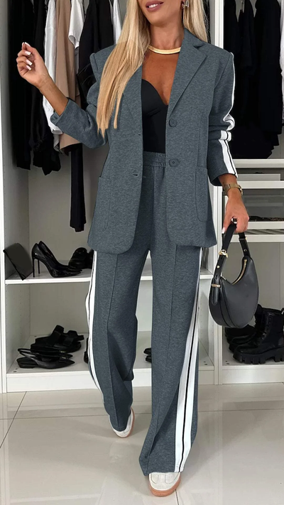 Damen Blazer aus Baumwolle mit langen Ärmeln - Eleganter Business Look
