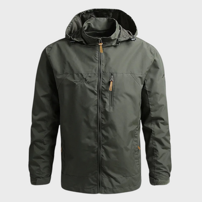 Herren Outdoor-Regenjacke mit Kapuze | Wasserabweisend