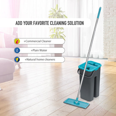 ReinigerPro | 360° Flexibler Mop + 4 GRATIS Pads