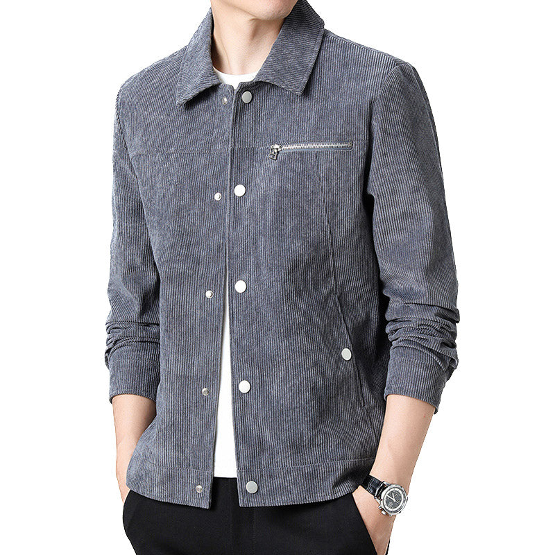 Hochwertige Herren Kord Übergangsjacke Klassisch