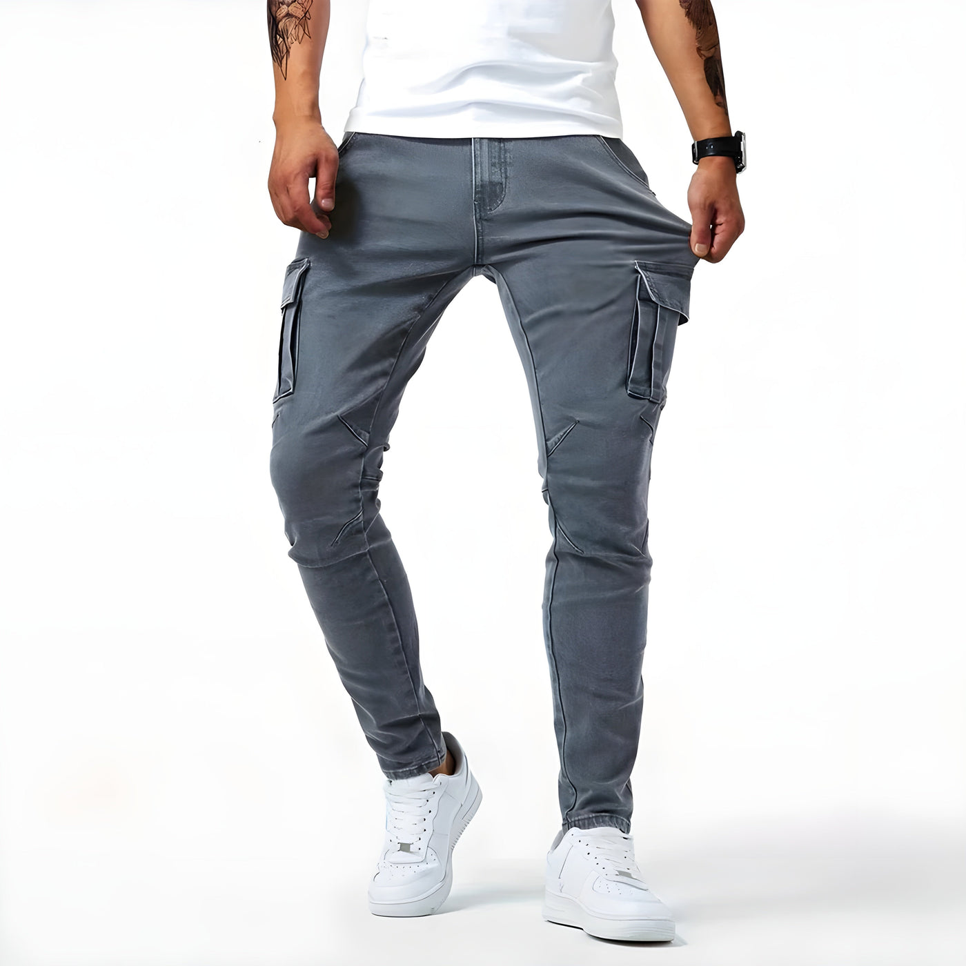 Tobias | Cargo-Hose mit Stretch für urbane Looks