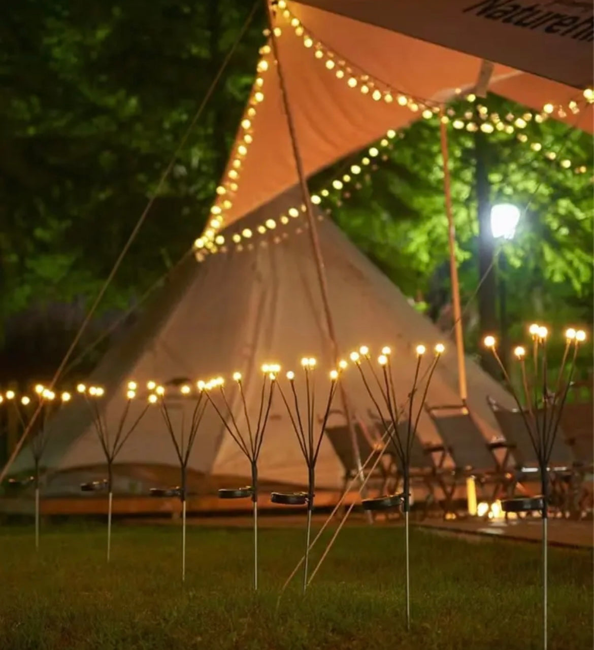 Lichtzauber Tischleuchte | Elegante Fireflies Lampe für eine magische Atmosphäre