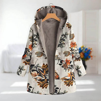 Isabelle™ - Wintermantel mit Blumenmuster und Fleecefutter