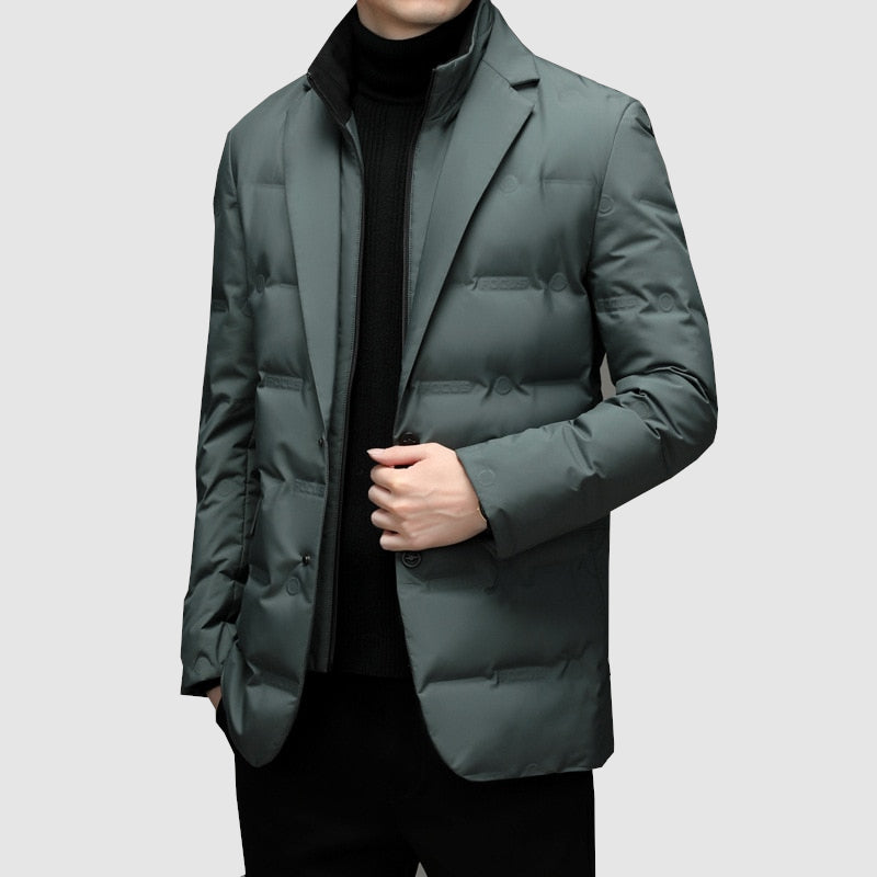 Herren Winterjacke | Slim Fit Gestepptes Design