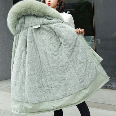 Jasmin | Wintermantel mit Fellkapuze und Komfort