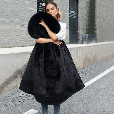 Jasmin™ - Gemütlicher Wintermantel mit Fellkapuze