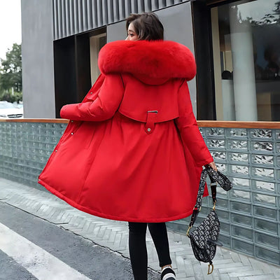 Jasmin | Wintermantel mit Fellkapuze und Komfort