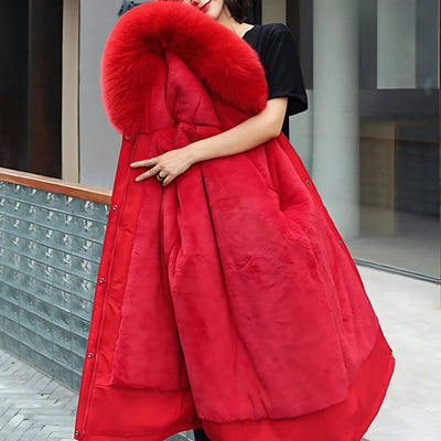 Jasmin™ - Gemütlicher Wintermantel mit Fellkapuze