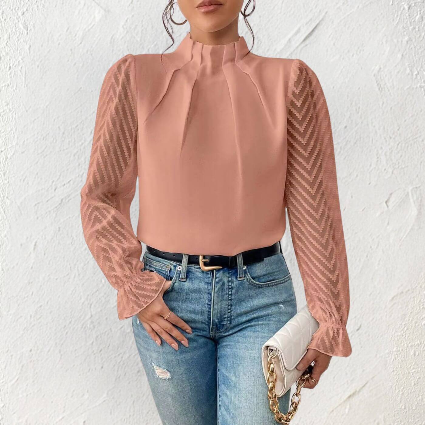 Jessica™ – Schlichte Elegante Bluse