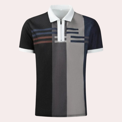 Herren Polo-Shirt mit Reißverschluss - Sportlich elegant - Atmungsaktiv