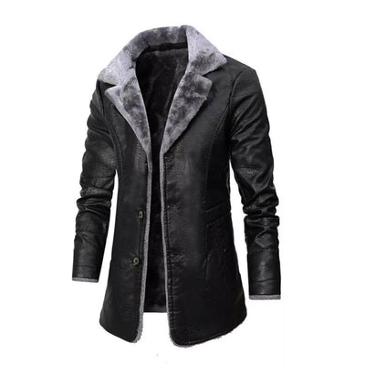 Kyler™ - Elegante Lederjacke mit Fleecefutter