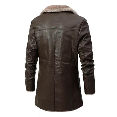 Kyler™ - Elegante Lederjacke mit Fleecefutter