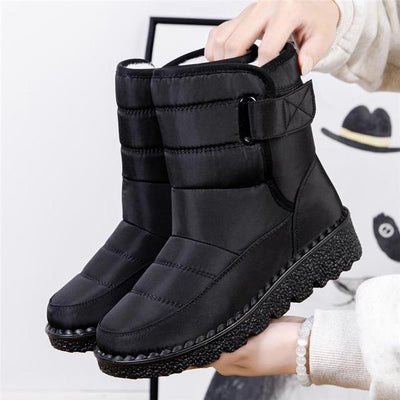 Winterschuhe Damen | Mittelhoch Mit Klettverschluss